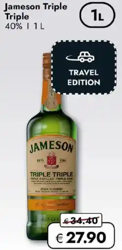 Travel FREE Jameson Triple Triple Angebot