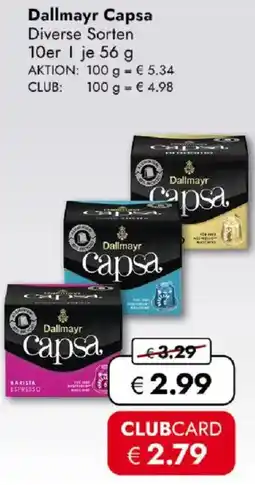Travel FREE Dallmayr Capsa Angebot