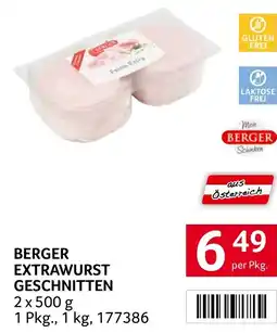 Transgourmet Berger extrawurst geschnitten Angebot