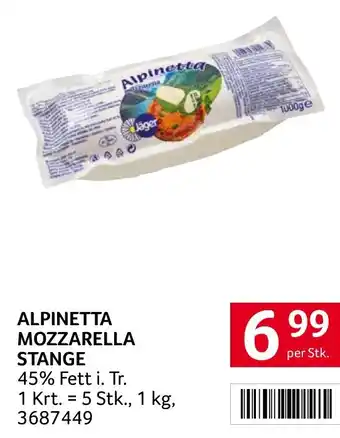 Alpinetta mozzarella stange