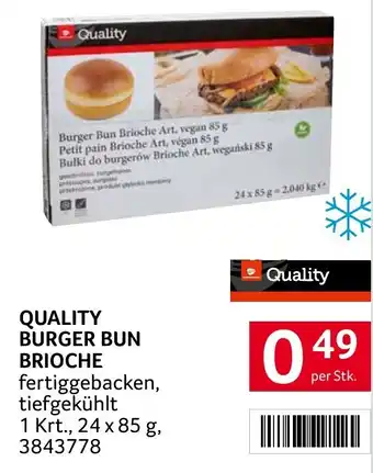 Quality burger bun brioche