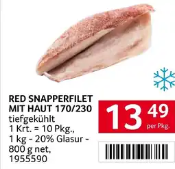 Transgourmet Red snapperfilet mit haut 170/230 Angebot