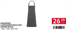 Transgourmet Karlowsky latzschürze rock chef, vintage black Angebot