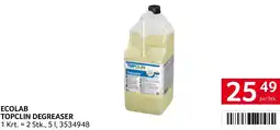 Transgourmet Ecolab topclin degreaser Angebot
