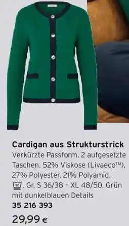 Tchibo Eduscho Cardigan aus Strukturstrick Angebot