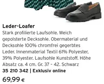 Tchibo Eduscho Leder-Loafer Angebot