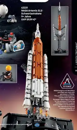 Lego NASA Artemis SLS- Schwerlastrakete Angebot