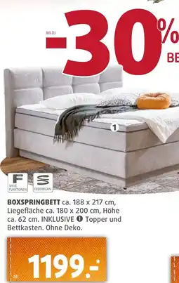 Polstermöbel Fischer BOXSPRINGBETT Angebot