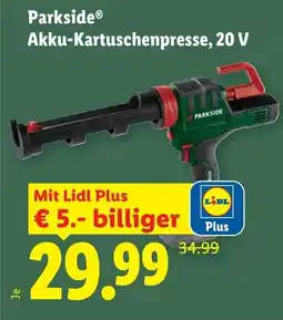 Lidl Akku Kartuschenpresse, 20 V Angebot