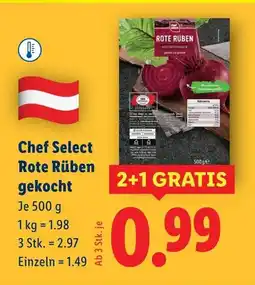 Lidl Rote Rüben gekocht J Angebot