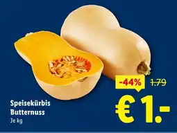 Lidl Speisekürbis Butternuss Angebot