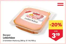 MPreis Berger Leberkäse Angebot