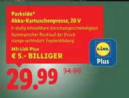 Lidl Akku-Kartuschenpresse, Angebot