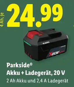 Lidl Akku + Ladegerät, Angebot