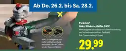 Lidl Akku-Winkelschleifer, Angebot
