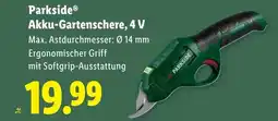 Lidl Akku-Gartenschere, 4 V Angebot