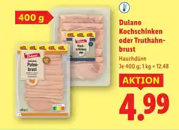 Lidl Kochschinken oder Truthahn- brust Angebot