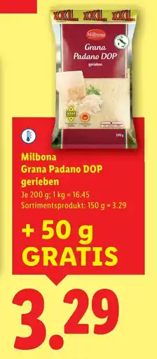 Lidl Grana Padano DOP gerieben Angebot