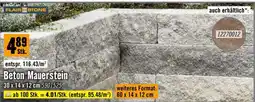 Hornbach Beton Mauerstein Angebot