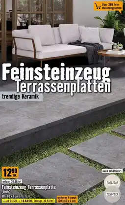Hornbach Feinsteinzeug Terrassenplatten Rock Angebot