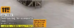 Hornbach Feinsteinzeug Terrassenplatte Alpen Angebot