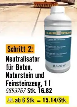 Hornbach Neutralisator für Beton, Naturstein und Feinsteinzeug Angebot