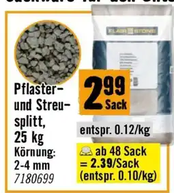 Hornbach Pflaster- und Streu- splitt Angebot