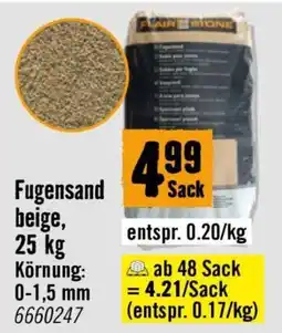Hornbach Fugensand beige Angebot