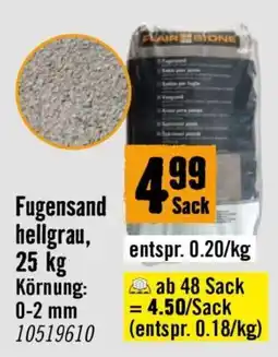 Hornbach Fugensand hellgrau Angebot