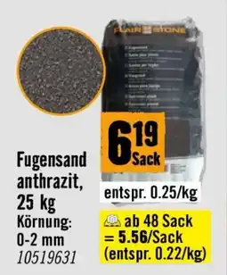 Hornbach Fugensand anthrazit, Angebot