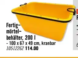 Hornbach Fertig- mörtel- behälter Angebot
