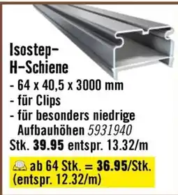 Hornbach Isostep- H-Schiene Angebot