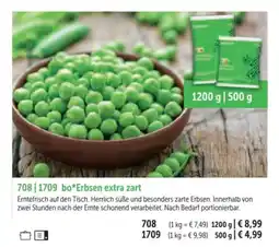 Bofrost Erbsen extra zart Angebot