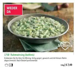 Bofrost Rahmwirsing (bellinis) Angebot