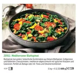 Bofrost Mediterraner Blattspinat Angebot