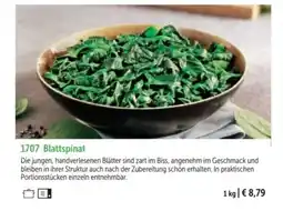 Bofrost Blattspinat Angebot