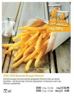 Bofrost Backrohr Knusper Pommes Angebot