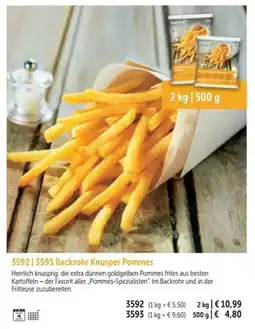 Bofrost Backrohr Knusper Pommes Angebot