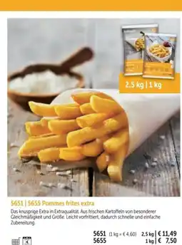 Bofrost Pommes frites extra Angebot