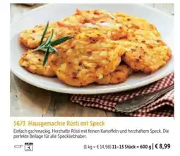 Bofrost Hausgemachte Rösti mit Speck Angebot