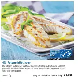 Bofrost Rotbarschfilet, natur Angebot