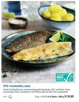 Bofrost Forellenfilet, natur Angebot