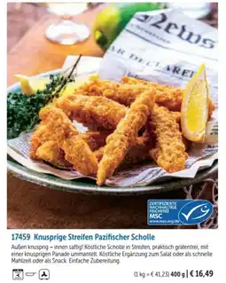 Bofrost Knusprige Streifen Pazifischer Scholle Angebot