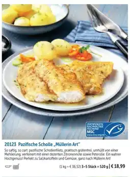 Bofrost Pazifische Scholle „Müllerin Art" Angebot