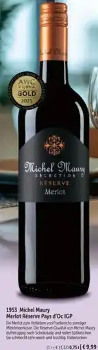 Bofrost 1953 Michel Maury Merlot Réserve Pays d'Oc IGP Angebot