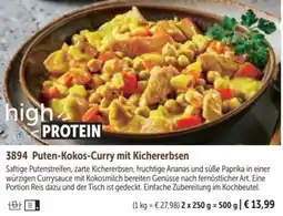 Bofrost Puten-Kokos-Curry mit Kichererbsen Angebot