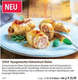 Bofrost Hausgemachte Hühnerbrust-Rollen Angebot