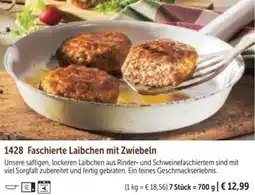 Bofrost Faschierte Laibchen mit Zwiebeln Angebot