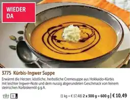 Bofrost Kürbis-Ingwer Suppe Angebot