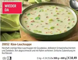 Bofrost Käse-Lauchsuppe Angebot